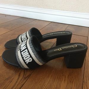 Dior dway embroidered mule